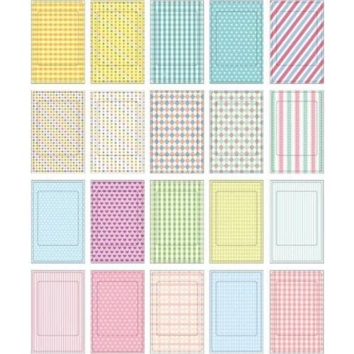 Pastel Color Film Polaroid Masking Craft Photo Decoration Stickers Tape Paper 20pcs/pack
