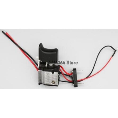 7.2-24V 12A for Lithium Battery Cordless Drill Switch Speed Control Electric Drill Trigger Switch with Small Light