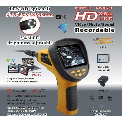 99H Portable Video Borescope,CMOS endoscope camera,CCTV camera