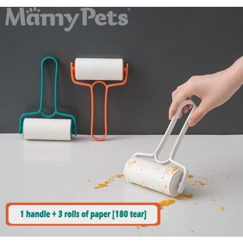 MAMY PETS Cat Hair Cleaner Hair Stick Pet Hair Cleaning Carpet Home Roller Sticking Device Tearable Roller Hair Sticking Device
