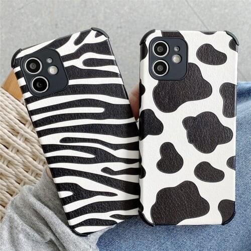 Luxury flower cow zebra Case For Samsung Galaxy S21 S21 Plus S21 Ultra Cover For Samsung A32 A52 A72 A21S A11 A12 A10S A02 A02S