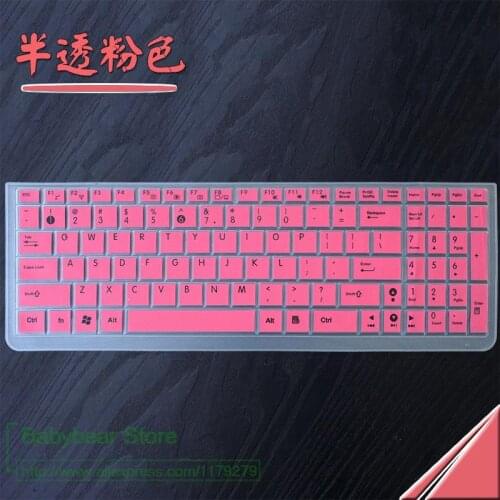 15.6 inch Notebook Silicone keyboard Cover Protector for Asus R510 R513 R556 R557L S56 S550 T53K TP550LD U50 UX52VS UX501j