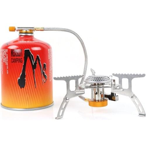 Outdoor Gas Stove Camping Gas Burner Folding Electronic Stove Hiking Picnic Cooking Stove Lighter Portable Foldable Split Stoves