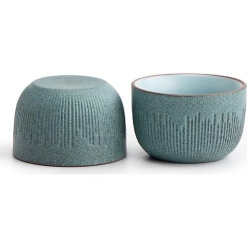 Vintage Stoneware Tea Ceremony Master Cup Ceramic Single Tea Cup Japanese Style Creative Handmade Retro Tea Bowl New Arrival