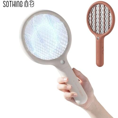 Youpin Sothing Electric Mosquito Swatter Killer Electric Portable Handheld Racket Insect Fly Bug Mosquito Zapper Swatter Killer