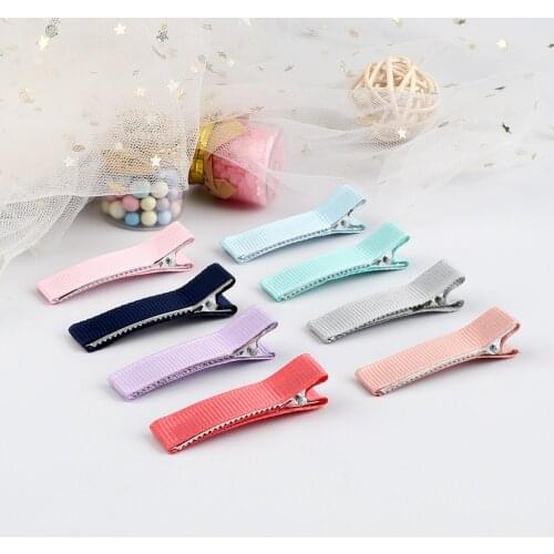 12 Colors 5cm Hair Pins DIY Candy Color Hair Clips Basic Cloth Hairpins for Girls Kids Simple Fashion Hair Accessories Barrette