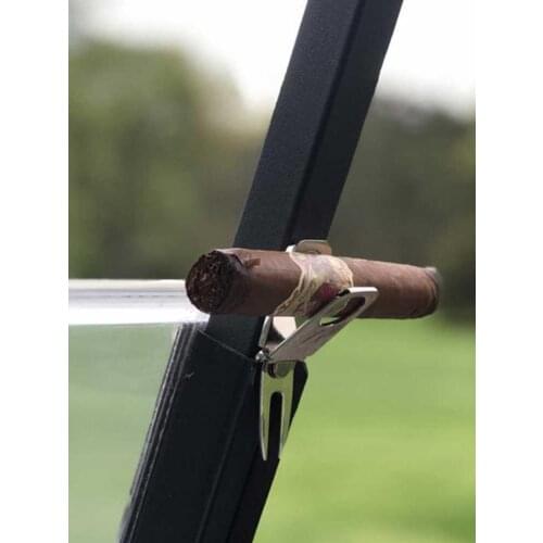 1Pc Stainless Steel Foldable Cigar Holder Cohiba Silver Ashtray Display Stand Rack Smoking Accessories Wholesale