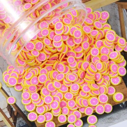 20g Mixed Clay Fruit Slices Decoration Crafts Materials Flatback Cabochon Embellishments For Scrapbooking Kawaii Diy Accessories
