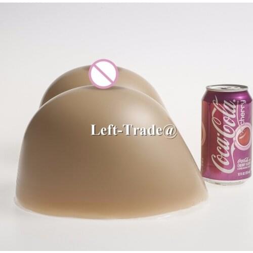 3600g suntan brown nude skin crossdresser false breasts silicon artificial boobs prosthesis