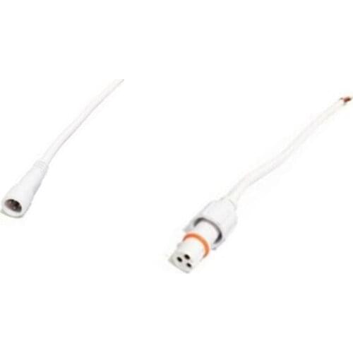 5 pairs 3 pin core LED connector waterproof female male plugwhite/black 0.5 square joint