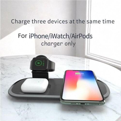 3 in 1 15W Fast Wireless Charger Dock Station For AirPods for For iPhone 12 series Fast Charging For Samsung