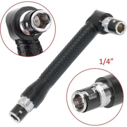 Black Carbon Steel L-Shape Screwdriver Bit Two Way 1/4 Inch Mini Hex Socket Torque Double Head Car Tire Repair Tool L*5