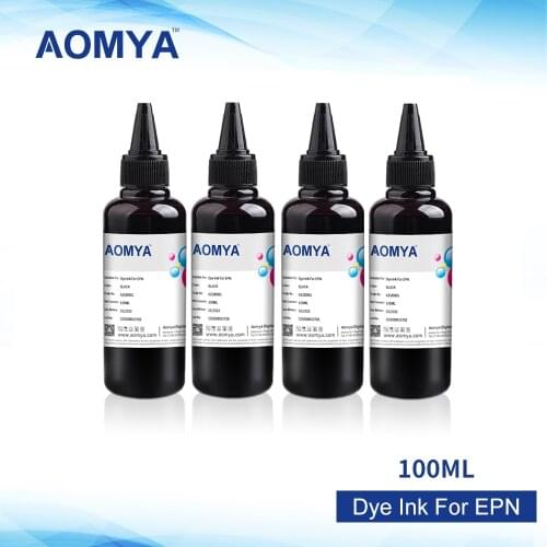 Black Ink for Epson All Inkjet Printer 4x100ml Refillable Dye Ink High Quality Bulk Ink
