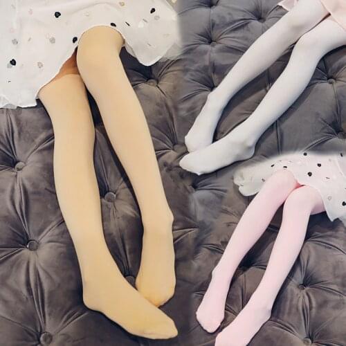 Baby Girls Stocking Cotton High Elastic Dance Kids Mesh Tights Spring Autumn Candy Color Solid Child Clothing Pantyhose Vestidos