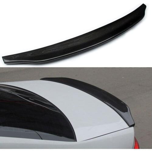 For Audi A4 B8.5 2013 2014 2015 2016 Carbon Fiber Rear Trunk Spoiler Boot Lip B Style