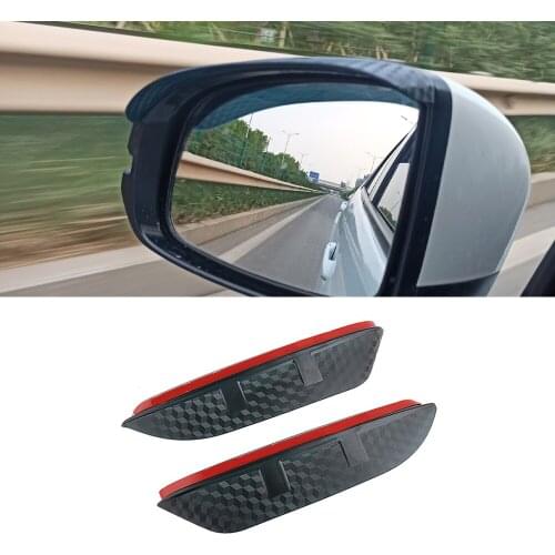 For BMW 5 Series 2004-2021 E60 F10 GT F07 G30 Car Side Rear View Mirror Rain Visor Carbon Fiber Texture Eyebrow Sun Shade Guard