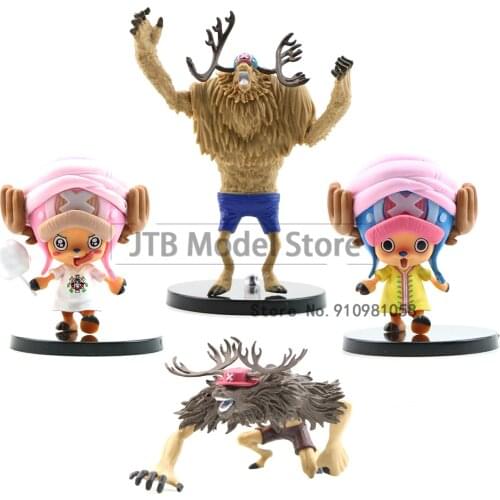 One Piece Figure Anime Action Tony Tony Chopper Figma Model 4 Inch ABS Outbreak Statue Collection Gift Desktop Decoration Toys