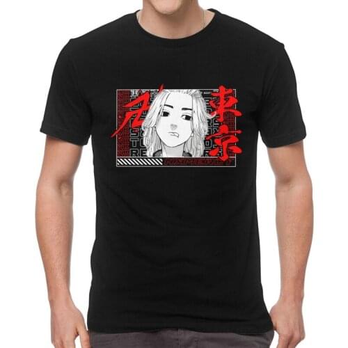 Tokyo Revengers Mikey T-shirt Men Novelty T Shirts Short Sleeve Manjiro Sano Tshirt Cotton Tee Top Clothes