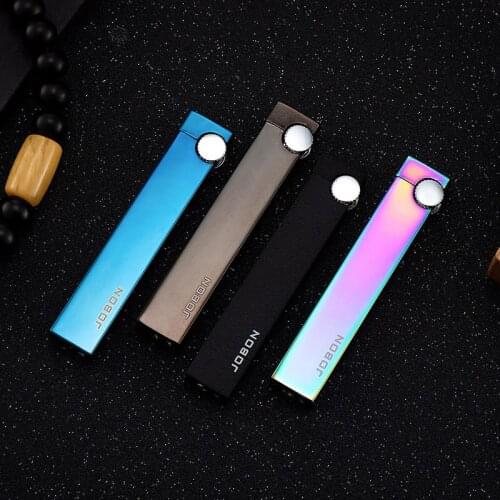Creative Long Ultra-thin Inflatable Grinding Wheel Open Flame Lighter Personalized Gift Lighter Briquets Et Accessoires Fumeurs