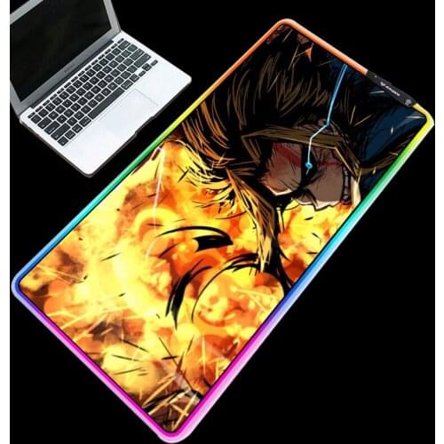 Mairuige Gaming mouse pad LED colorful light lighting cool animation pattern RGB desk pad computer essential keyboard pad