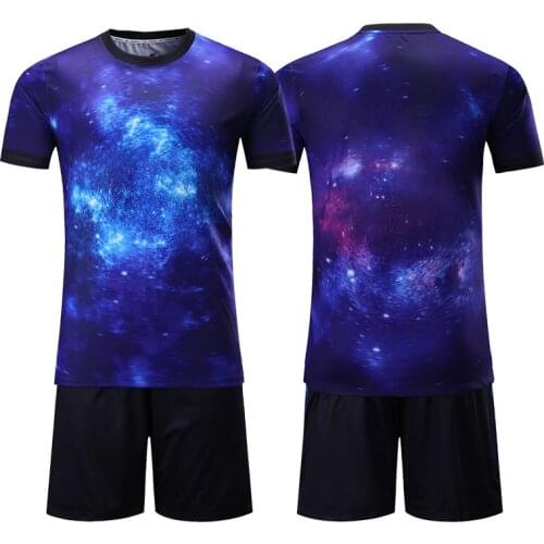Soccer Uniform Sets For Boys Breathable Sublimation Printing Soccer Jerseys Men Training Tracksuit Sport Kit Football Wear