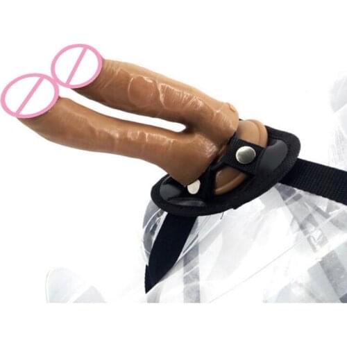 NEW ARRIVAL Double-headed Big Dildo Threesome Adult Game Anal Sex 3 Colors Male Artificial Penis Sex Products Sex Shop