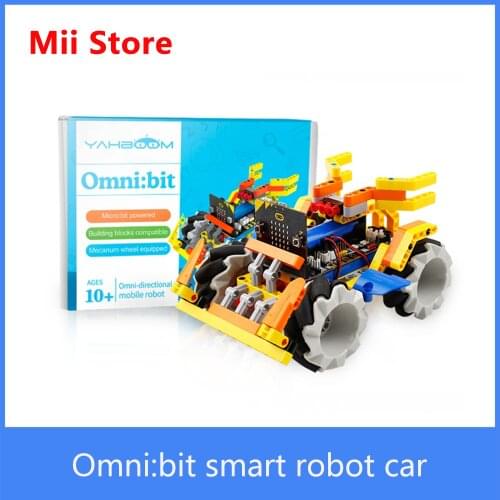 Yahboom Educational Programming Omni:bit Robot Car Omnidirectional movement Based On Micro:bit V2