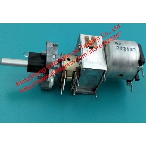 Original new 100% ACX1057-A 16 Type double potentiometer with motor double resistance 50KB 20KB with LED (SWITCH)