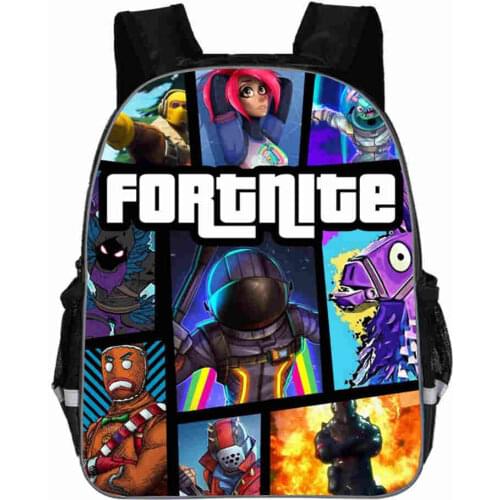 11-16 Inch Fortnite Cartoon Children School Bags Orthopedic Backpack Kids School Boys Girls Mochila Infantil Catoon Bags
