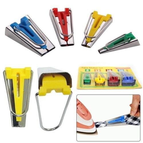Sewing Accessories Bias Tape Makers - 5 size 6mm 9mm 12mm 18mm 25mm bias binding tape make DIY Patchwork Quilting Tool