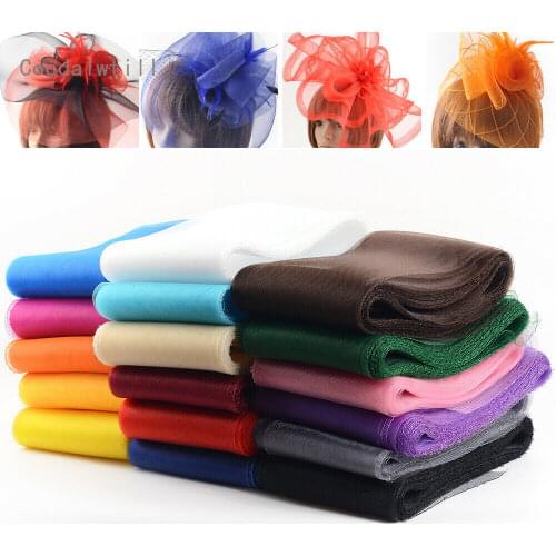 16 CM Wide Horsehair Material DIY Mesh Bridal Headdress Hair Accessories Hat Crinoline Accessories Fishbone Net Skirt Fabric