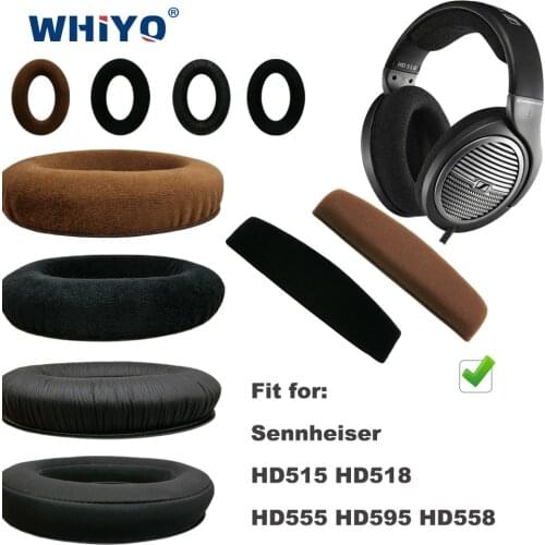 Replacement Ear Pads for Sennheiser HD515 HD518 HD555 HD595 HD558 Headset Parts Leather Earmuff Earphone Sleeve Cover