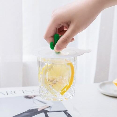 Ins Fresh Cup Cover Universal Cartoon Magic Seal Silicone Cups Lids Coffee Cup Cover