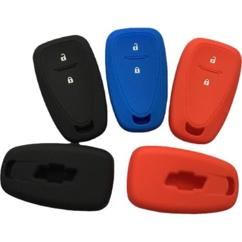Protective Cover 2 Button Key Holder For Chevrolet Cruze Spark Silicone Remote Key Case Accessory