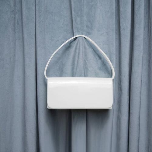 Women Bag Korean Sweet PU Baguette Solid Hasp HARD Shoulder Bags Handbags Pures and Bags Crossbody Girls Bag Lady Small Fresh