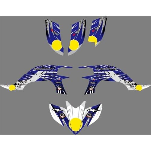 1028 Motorcycle Team Graphic & Backgrounds Decal Sticker Kits for YAMAHA YFZ450R 2014 2015 2016 2017 2018
