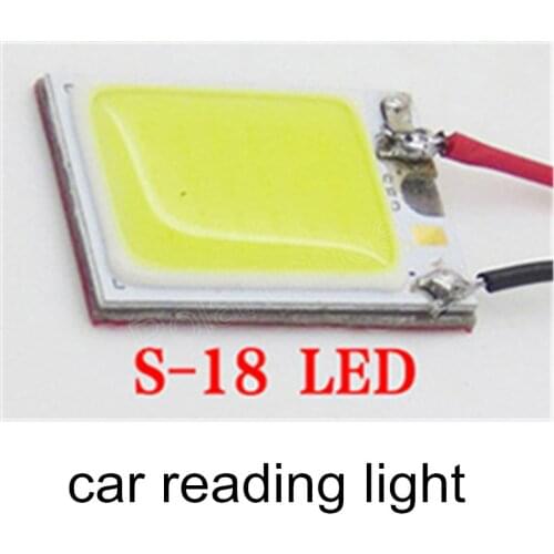 10x3W Car LED Panel Light 18 Chips Car Reading Interior Light COB Festoon T10 Dome Smd Adapter White hot sale