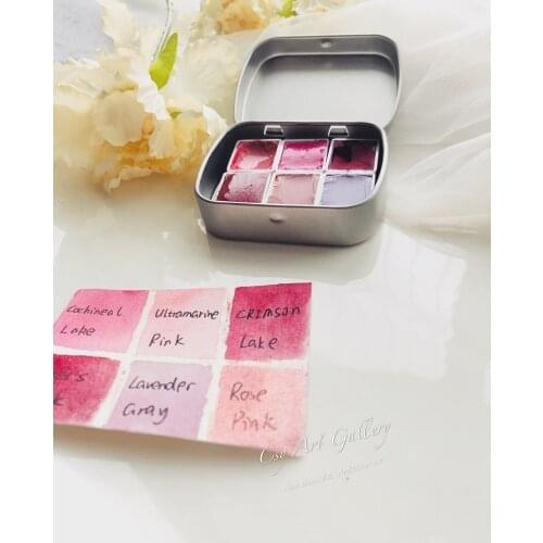 Hand-made Watercolor Paint Mineral Solid Minerals Powder Art Acuarelas Profesionales Painting Tool Set Beginner Hand-painted