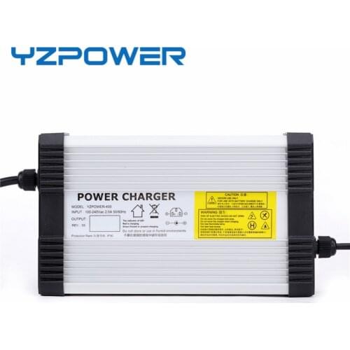 YZPOWER Aluminum Charger 71.4V 3.5A 4A 4.5A 5A Lithium Battery Charger For 60V 17 Cell Li-ion Lipo Battery Power Tool