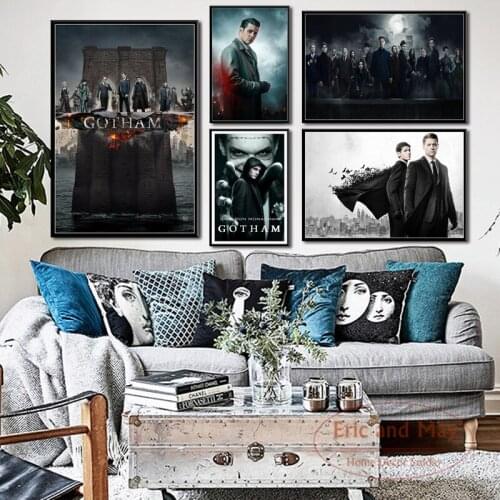Gotham Hot TV Series Show Art Painting Vintage Canvas Poster Wall Home Decor