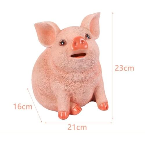 Piggy Bank Piggy Pig Home Resin Craft Ornaments Money Box Piggy Bank Cash Box Coin Bank Moneybox Coin Box