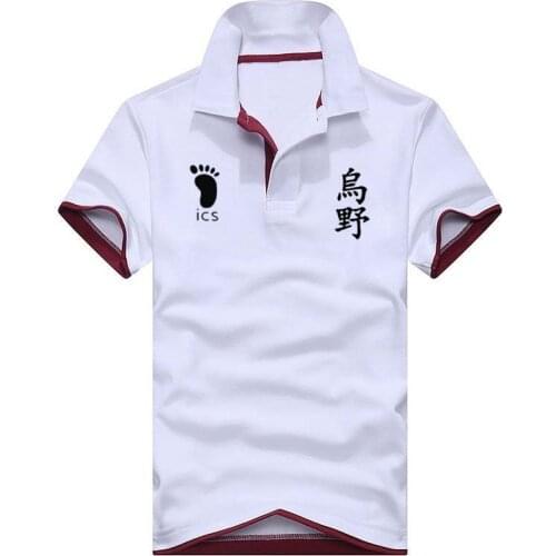 2020 Summer Newest Polo Men Women Haikyu!! Haikyuu Cosplay Fashion Casual Short Sleeve Cotton Shirts Casual Polos Tee Shirt Tops