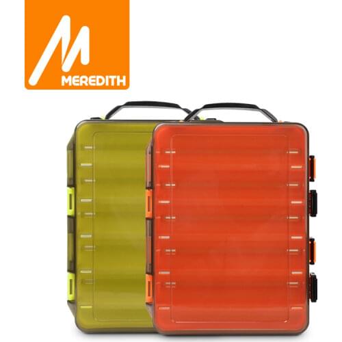 12&14 Room Convenient Sided Fishing Tackle Box Compartments Bait Lure Hook Storage Box Fishing Accessories Plastic Storage Case