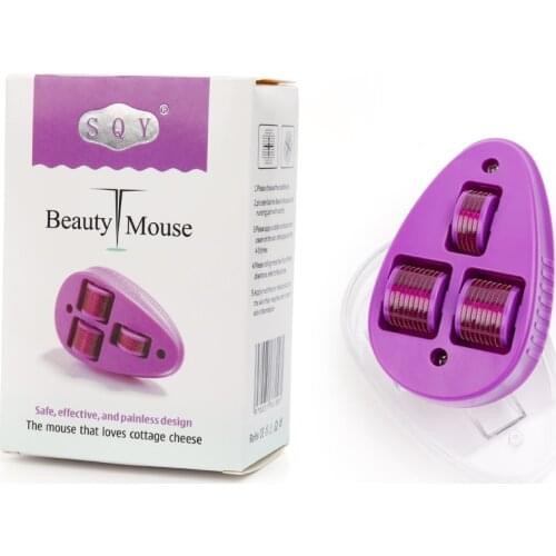 Micro Needles Derma Roller Beauty Mouse Titanium Mezoroller Microneedle Machine for Body Treatment Facial Skin Care Tool