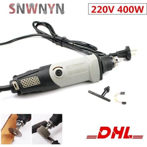 Electric Grinder Dril 220V 400W Mini Grinding Machine 6 Variable Speed Rotary Tool Electric Tools
