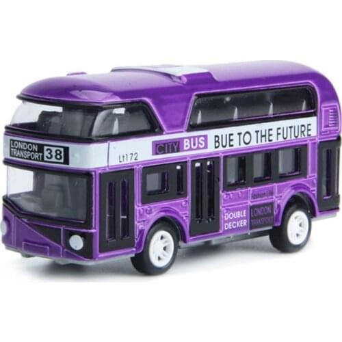 1:43 Car Model Double-decker London Bus Alloy Diecast Vehicle Toys For Kids Boys AXYA