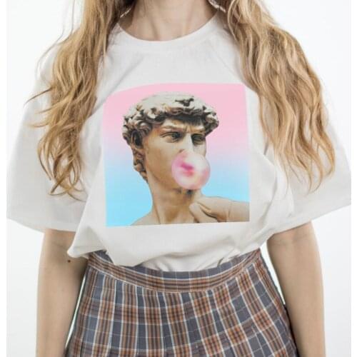 Fashion Summer Short-sleeved T-shirt Womens Chic Printing Casual Loose Oversized T-shirt S-3xl Ropa Mujer Rm