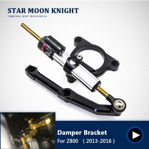 Motorcycle cnc Universal Stabilizer Damper Complete Steering Mounting Bracket For KAWASAKI Z800 2013 2014 2015 2016