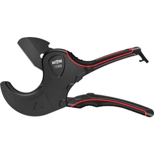 PVC Pipe Cutter 32mm 42mm 63mm 75mm Aluminum Alloy Body Ratchet Scissors Tube Cutter PVC/PU/PP/PE Hose Cutting Hand Tools