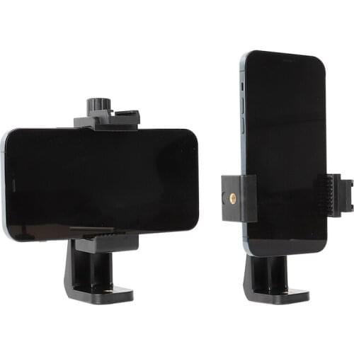 Tripod Phone Mount with Cold Shoe for Microphone LED Video Light Vlog Tripod Mount for iPhone 11 Pro Max XS Xs Max 8 Smartphones